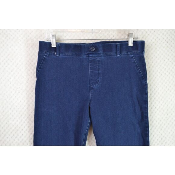 Betabrand Women's Large Blue Yoga Denim Pull On Jeans - Picture 3 of 11